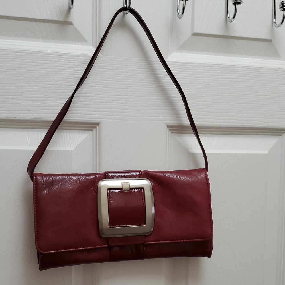 Elegant Burgundy Clutch Bag